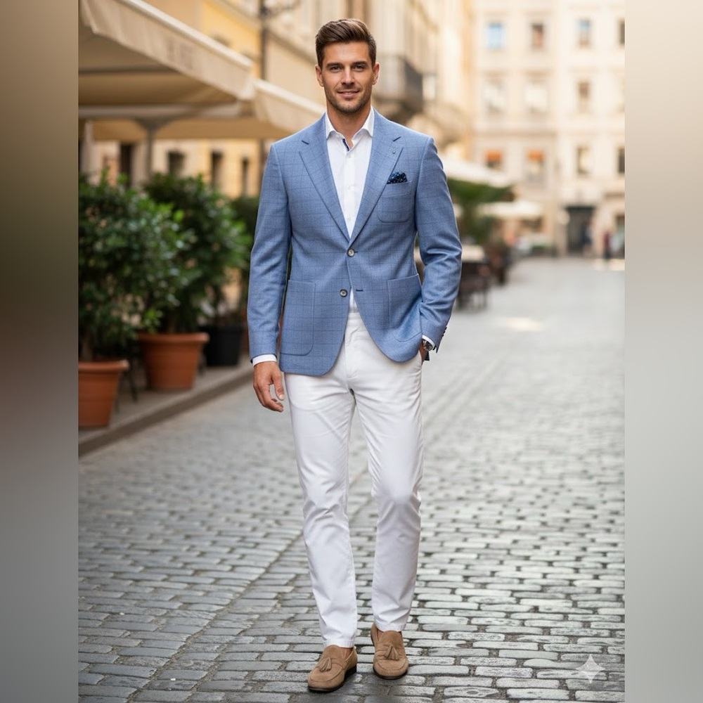 🔥🔥🔥Soul of London Light Blue Sport Jacket size 38 or S🔥🔥🔥